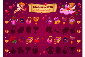 Find the correct shadow, a Seasonal Illustration by Vector Tradition