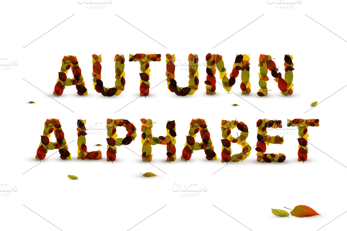 Autumn Leaf Alphabet