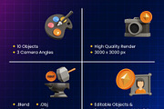 NFT 3D Icons, an Object 3D Model by Rakata Studio (Thumbnail 5 of 6)