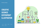 Creative Science Experiment, an Education Illustration by Partikusi Design (Thumbnail 1 of 3)