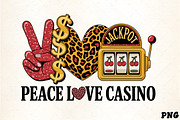 Peace love casino leopard print slot, an Illustration by CrexoraLab (Thumbnail 4 of 4)
