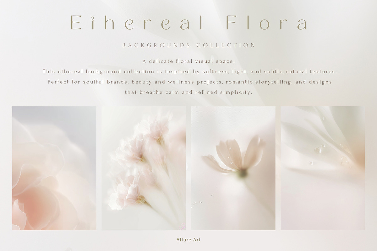 Ethereal Floral Backgrounds Bundle, an Abstract Photo by Allure Art (Photo 3 of 26)