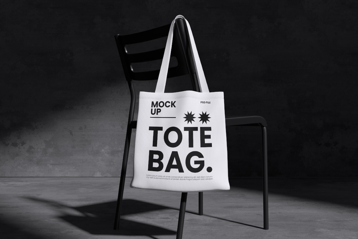 Totebag Mockup Bundle Set, a Merchandise Mockup by Rielismee (Photo 3 of 5)