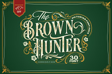 Brown Hunter Victorian Set