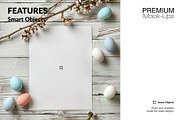 Easter Greetings Cards PNG & PSD, a Household Mockup by mock-ups (Thumbnail 5 of 10)