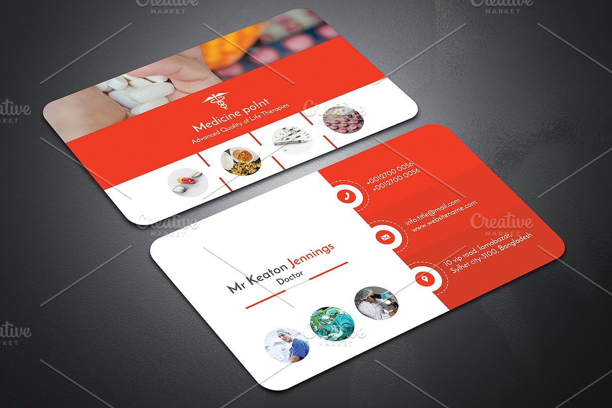 Doctor Business Card, a Business Card Template by Helal Shop (Photo 6 of 8)