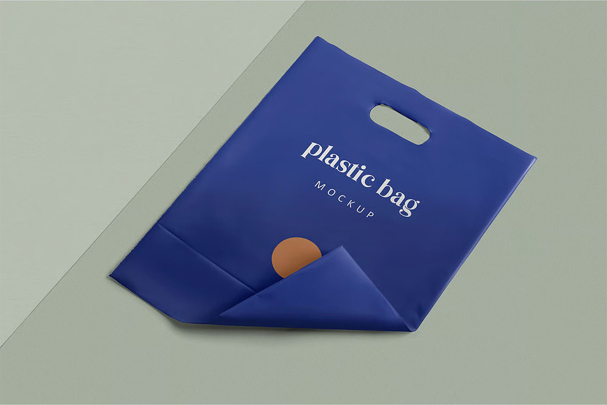 Plastic Bag Mockup, a Packaging Mockup by megostudi0 (Photo 4 of 7)
