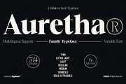 GC Auretha – Modern Luxury Serif, a Serif Font by Glyphonic (Thumbnail 1 of 15)