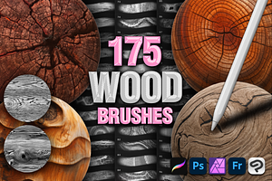 Procreate Wood interior brushes, a Brush Add-On by Revabrush