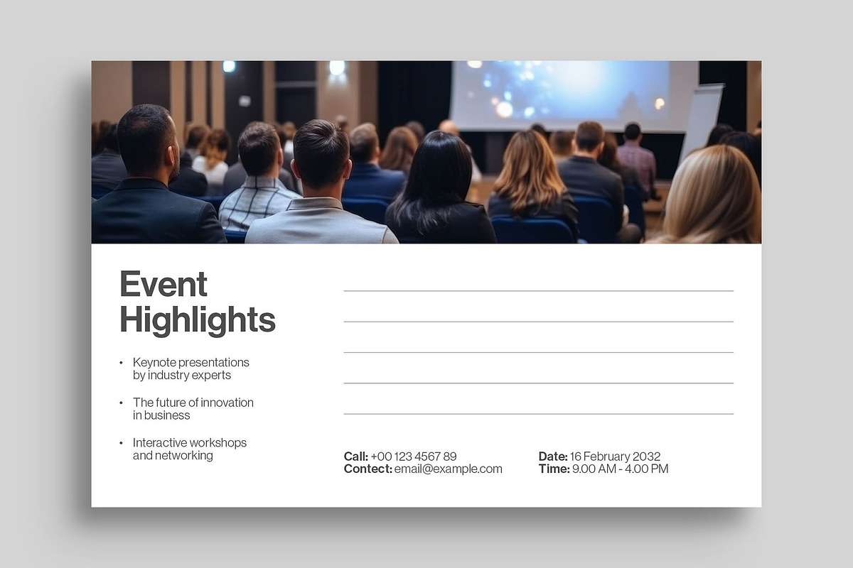 Corporate Postcard Template, a Card Template by BrandPacks (Photo 3 of 5)