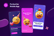 Emoty - 3D Party Emoji, a Characters & Person 3D Model by Illustraly Design (Thumbnail 5 of 8)