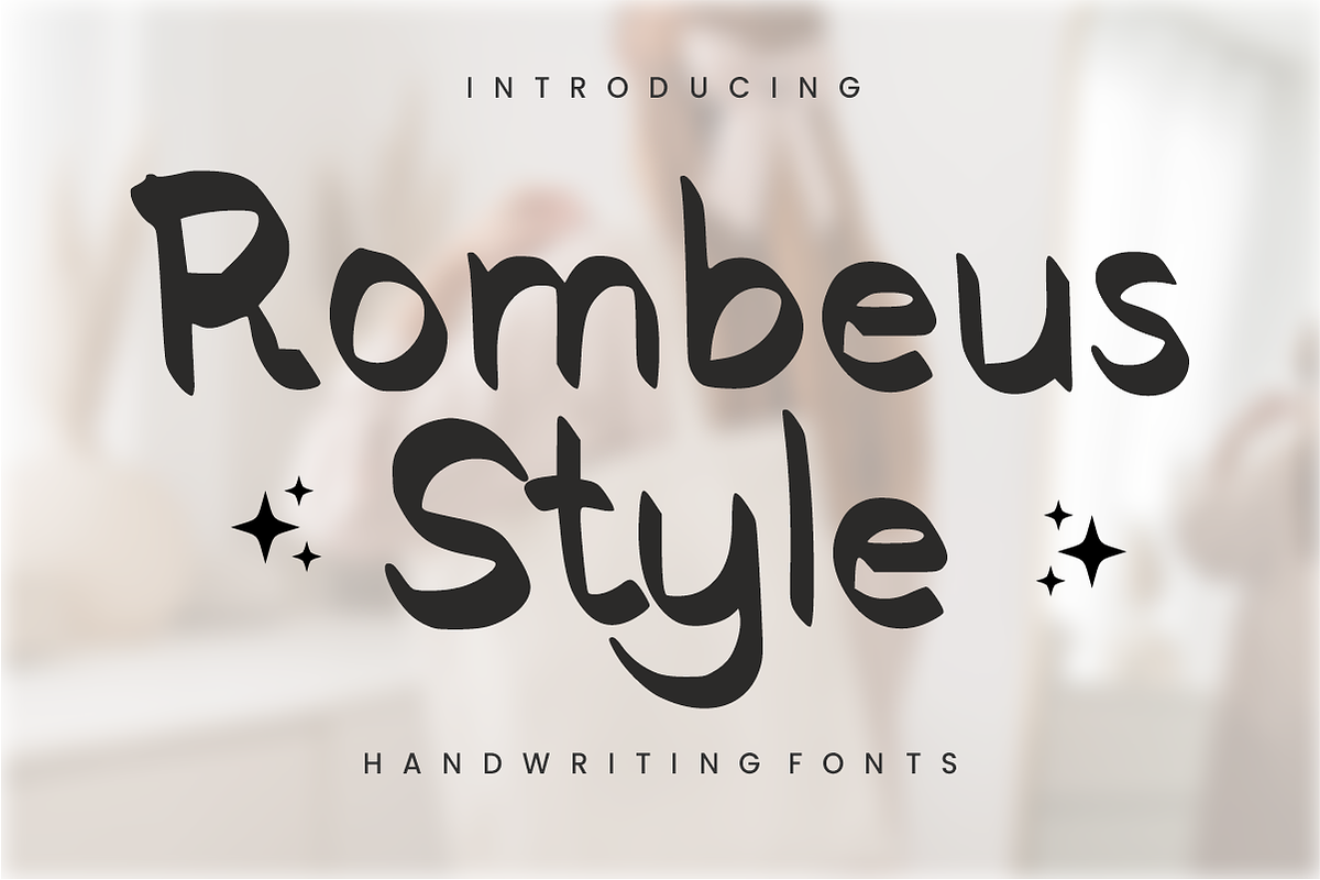 Rombeus Style – Modern Handwriting, a Handwritten Font by KiddoGlyphs Studio (Photo 1 of 5)