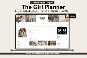 Notion Template, Notion Life Planner, a Presentation Template by Planner 2 Success