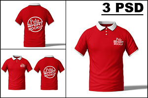 Polo T-Shirt Mockup, a Shirt Mockup by mockupbuys