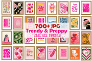 Trendy Pink Preppy Wall Art Prints, a Wallpaper Photo by Chipshpow Graphics (Thumbnail 1 of 10)