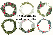 Winter Holiday Foliage, an Illustration by Shiny Penny Studio (Thumbnail 6 of 10)