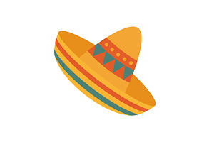 Traditional Mexican sombrero hat, an Object Illustration by GraphiShop