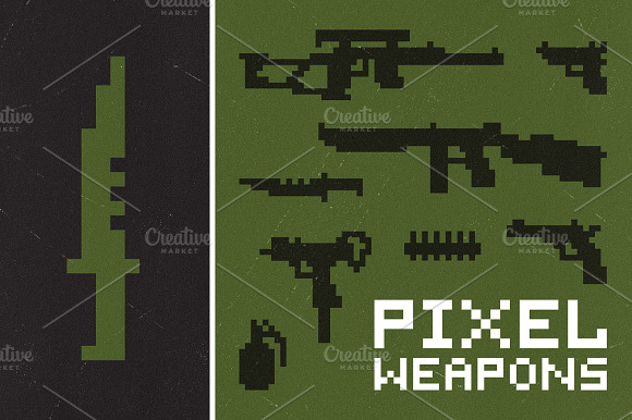 Pixel Weapons Set
