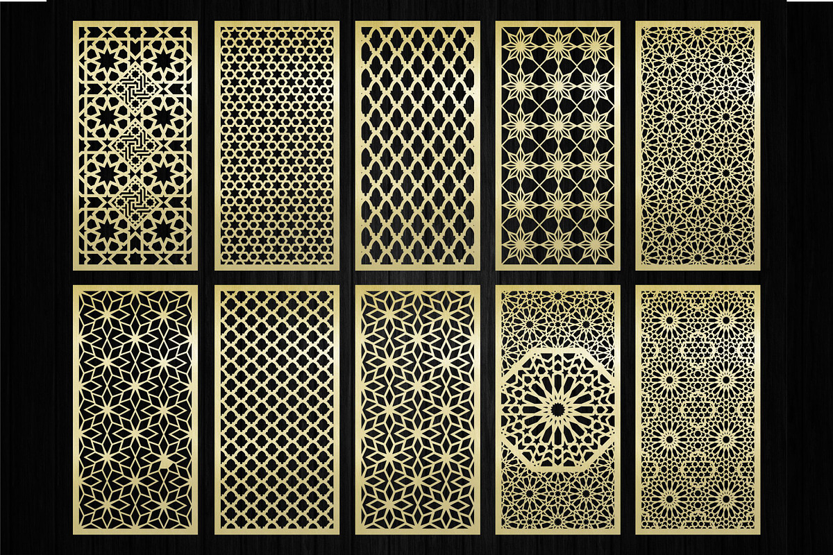 Panels with Arabic Moroccan pattern, a Graphic by CncCutModel (Photo 3 of 3)