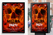 Skull Nigma Halloween Party, a Flyer Template by SNK's (Thumbnail 2 of 3)