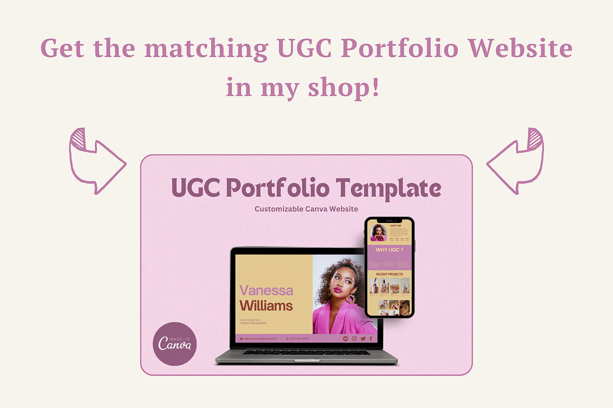 Instagram Link In Bio Website Canva, a Landing Page Template by The Chaos Project (Photo 8 of 8)