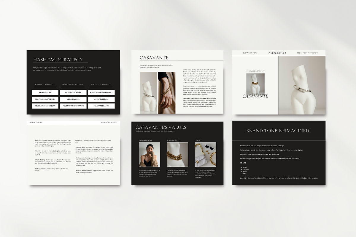 Social Media Strategy Template Canva, a Templates & Theme by Anessta & Co (Photo 4 of 9)