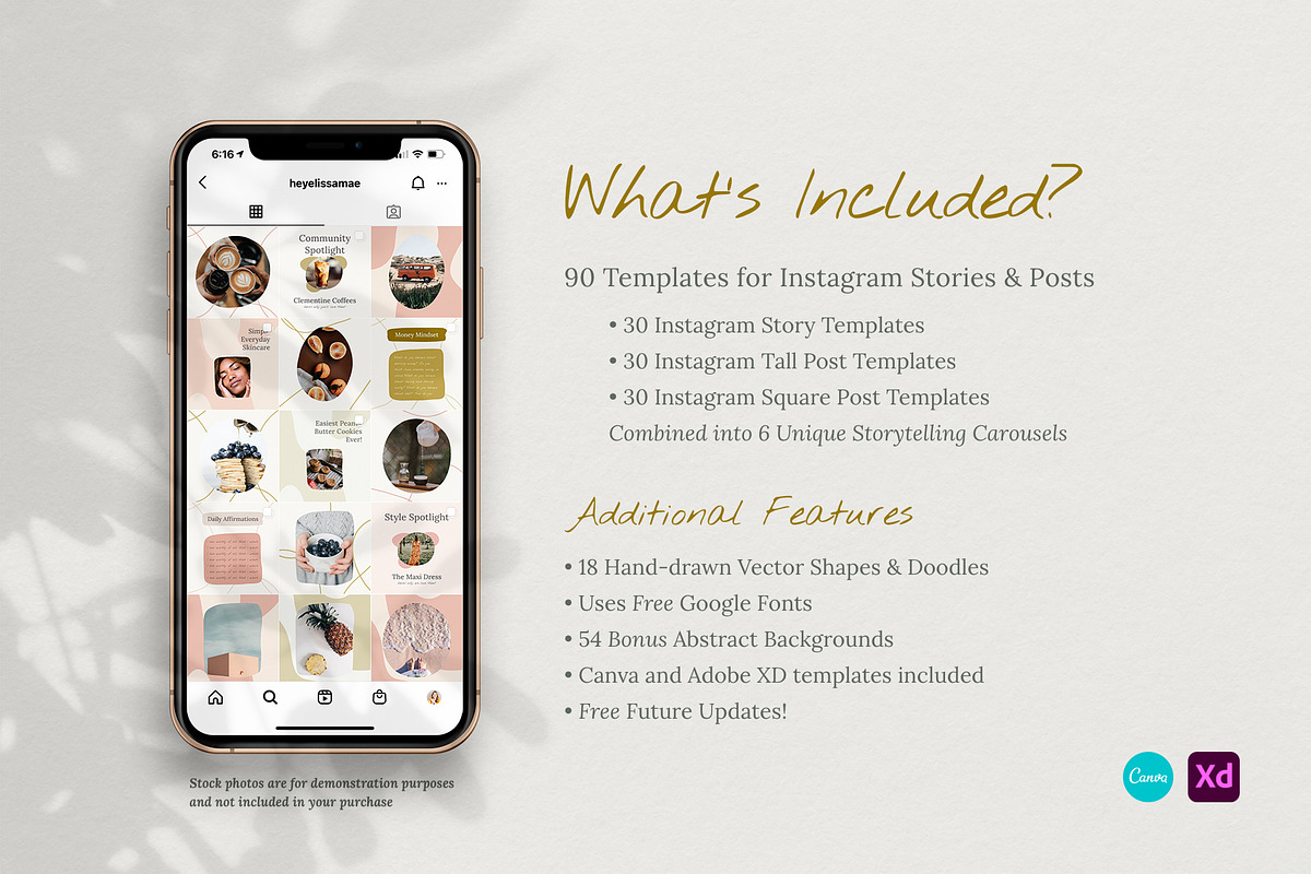 Abstract Carousel Templates CANVA XD, a Social Media Template by Elissa Mae Creative (Photo 2 of 15)