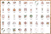 Christmas Clipart Png set, a Decorative Illustration by The GG Shop (Thumbnail 2 of 9)