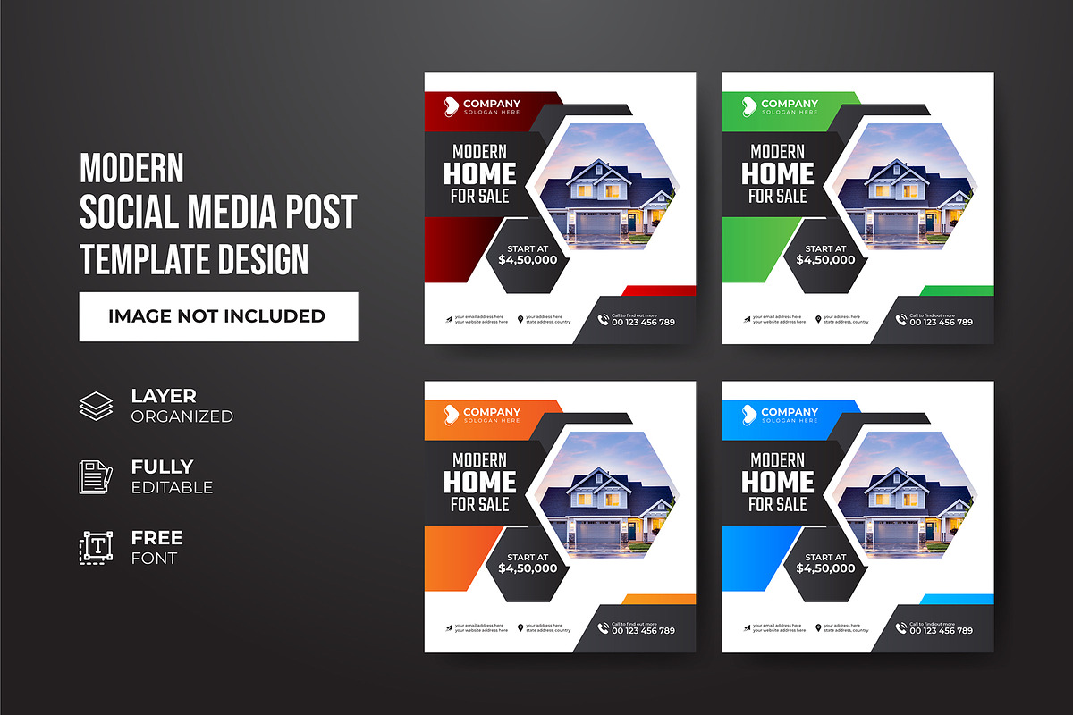 Social Media Post Template, a Social Media Template by gstudiovect21 (Photo 23 of 72)