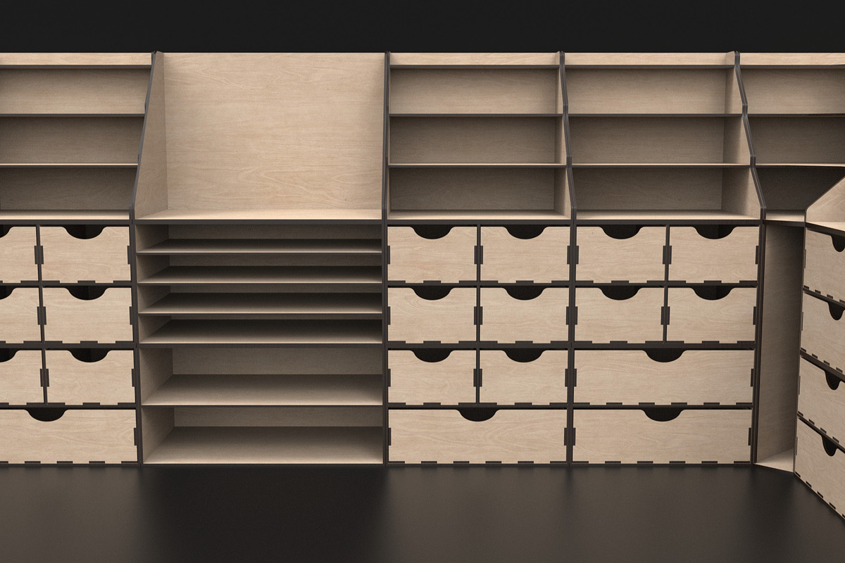 Modular Workstation Desk Organizer, an Object Graphic by ThemeXDigital (Photo 8 of 9)