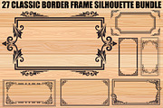 Classic Border Frame SVG Bundle, an Illustration by yasushie (Thumbnail 1 of 28)