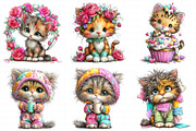 Valentine Cat Clipart Bundle, an Illustration by Daily.Designs (Thumbnail 8 of 8)