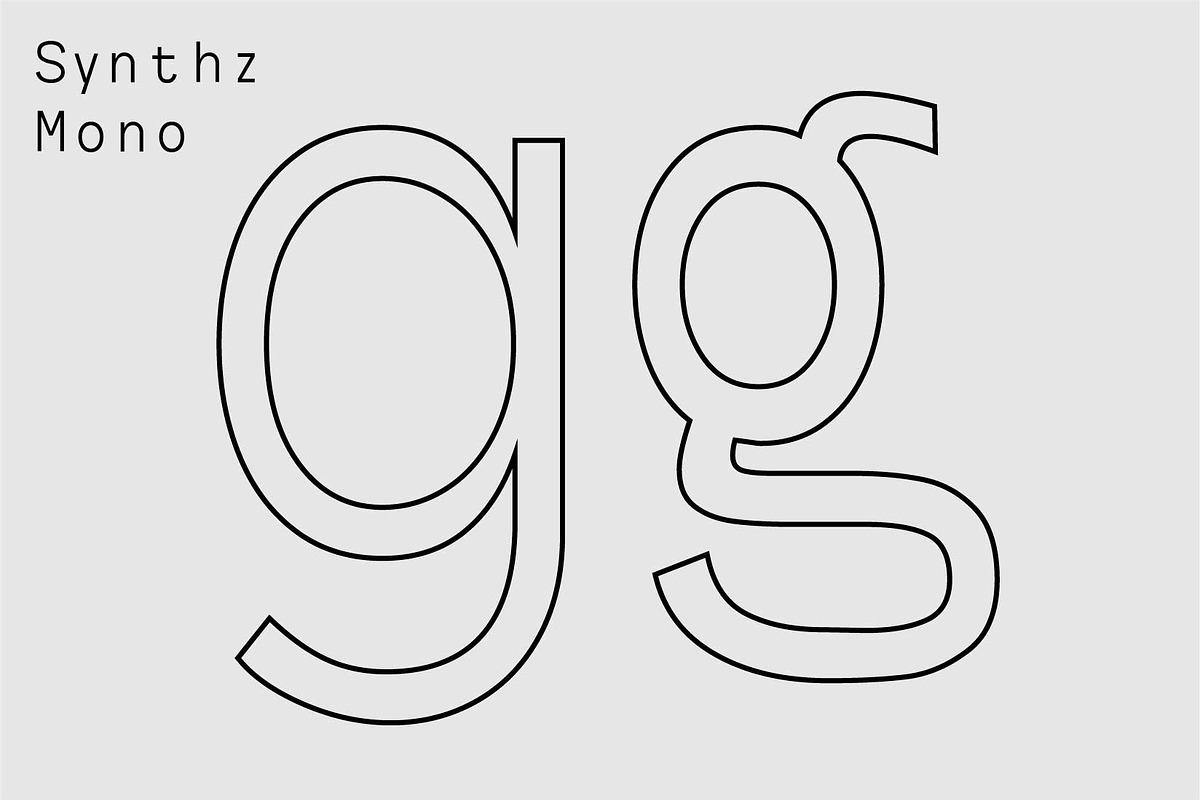 Synthz Mono, a Sans Serif Font by Portion.Labs (Photo 8 of 10)