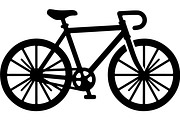 Bicycle Silhouette Vector Set, a Transportation Illustration by balal (Thumbnail 5 of 13)
