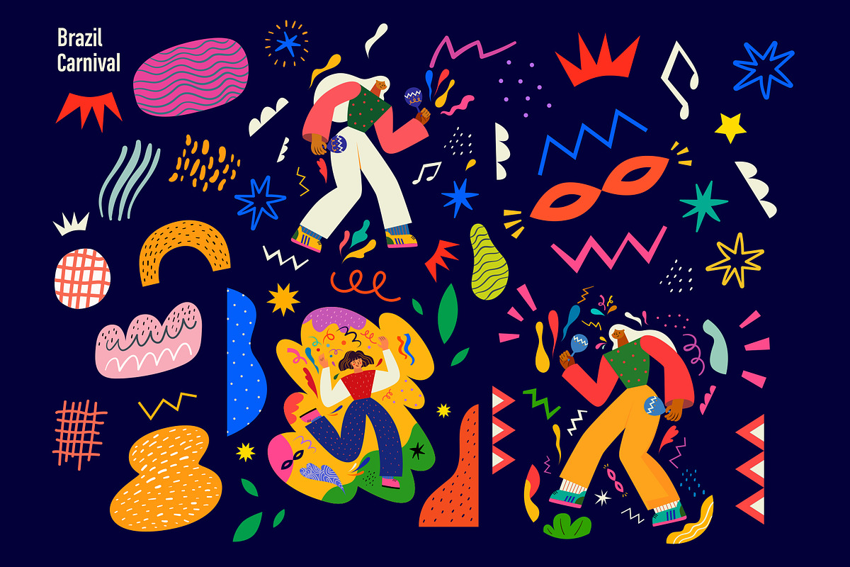 Brazil Carnival collection, an Object Illustration by MoleskoStudio (Photo 4 of 15)