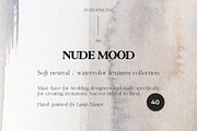 NUDE MOOD watercolor neutral texture, a Texture Graphic by Lana Elanor (Thumbnail 1 of 11)