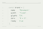 Monomark - Professional Monospace, a Sans Serif Font by HipFonts (Thumbnail 11 of 17)