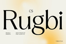 CS Rugbi – Contemporary Font