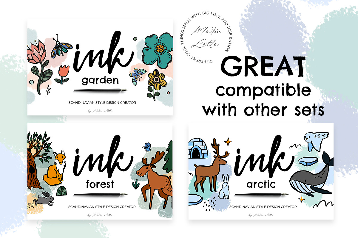 Scandinavian Ocean fun ink creator, an Object Graphic by Beauty Drops (Photo 11 of 12)