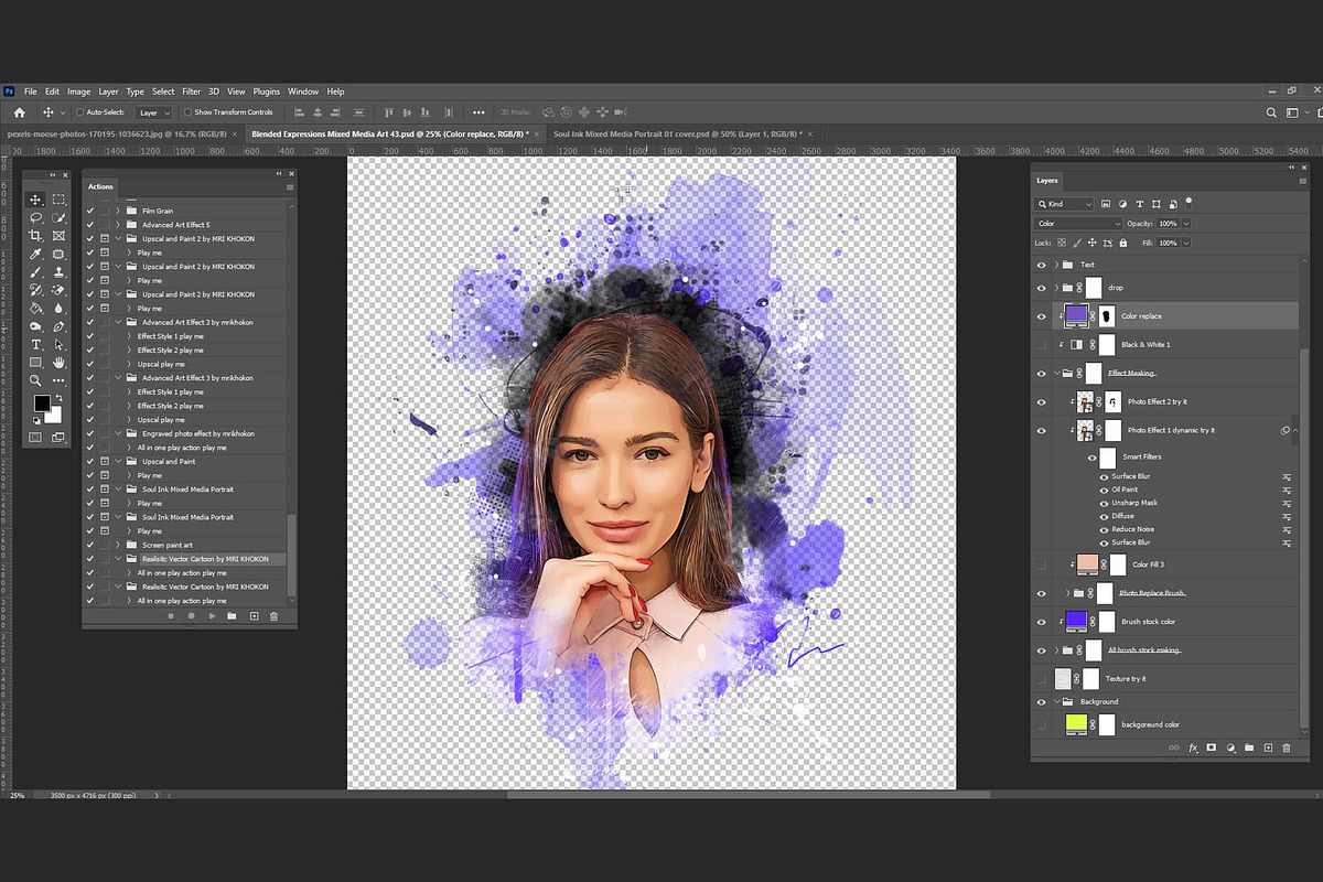 Aura Bloom Portraits PS Script, an Action Add-On by MRI STUDIO (Photo 3 of 24)
