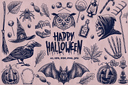 Halloween Illustration Design Set, a Seasonal Illustration by bazzier_graphik (Thumbnail 1 of 10)