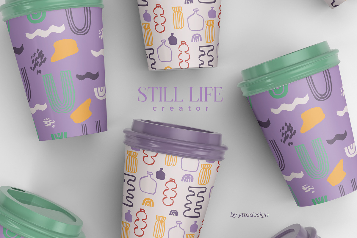 Still life creator patterns & poster, an Object Graphic by yttadesign (Photo 10 of 15)
