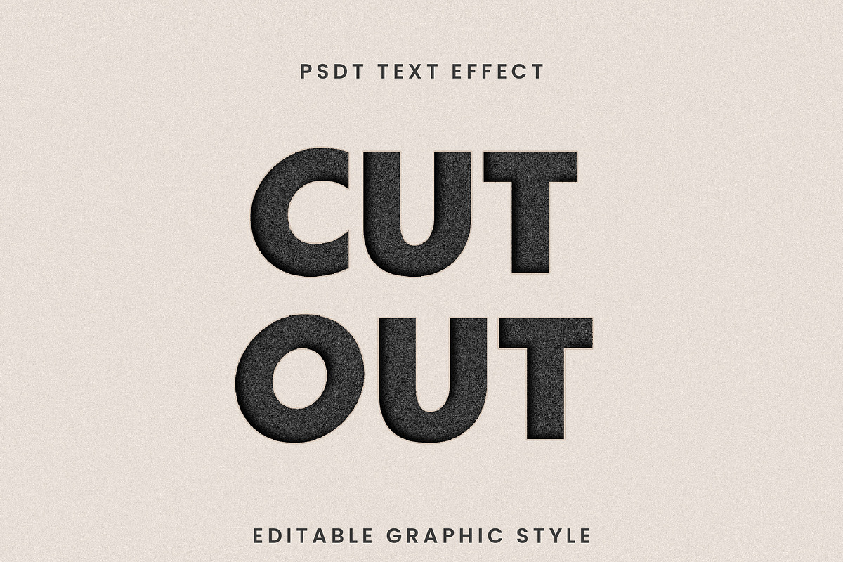 Cut Out Shadow Overlay Text Effect, a Templates & Theme by studiogstock (Photo 1 of 2)