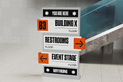 Freestanding Wayfinding Sign Mockup, an Advertising Mockup by herutage (Thumbnail 4 of 4)