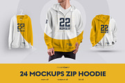 24 Zip Hoodie Mockup (Collection #5), a Hoody Mockup by Grow Design Craft Studio (Thumbnail 1 of 7)