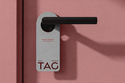Door Tag Mockup, a Product Mockup by Design Squad (Thumbnail 1 of 4)