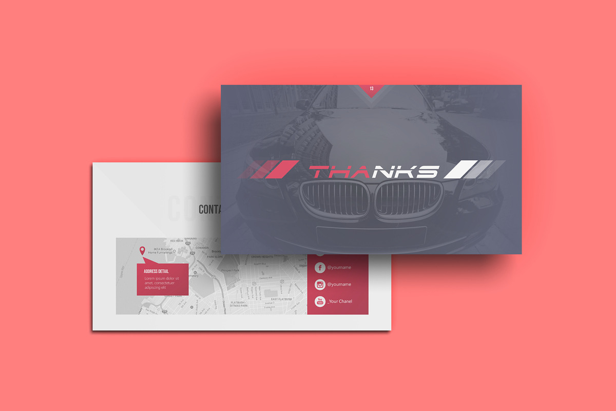 Automotive Powerpoint Template, a Presentation Template by PaperMoon (Photo 7 of 7)
