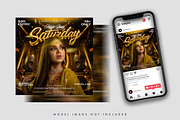 Gold Glam Night Party Flyer Template, a Flyer Template by Posterfello (Thumbnail 3 of 4)