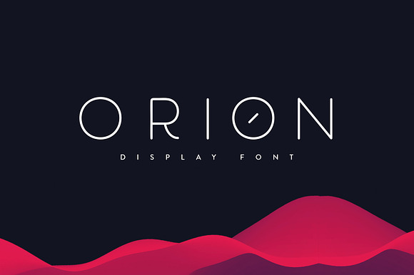 Orion | Display Font preview 8
