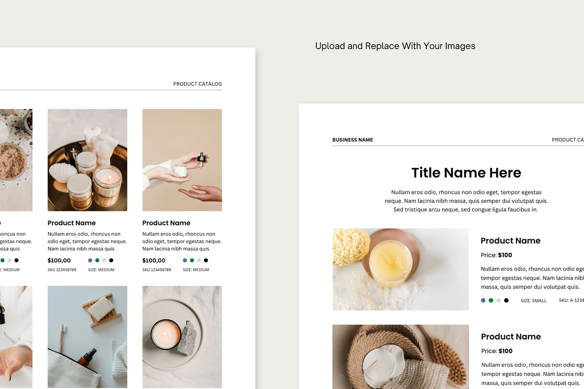 Product Catalog Canva Templates preview 5